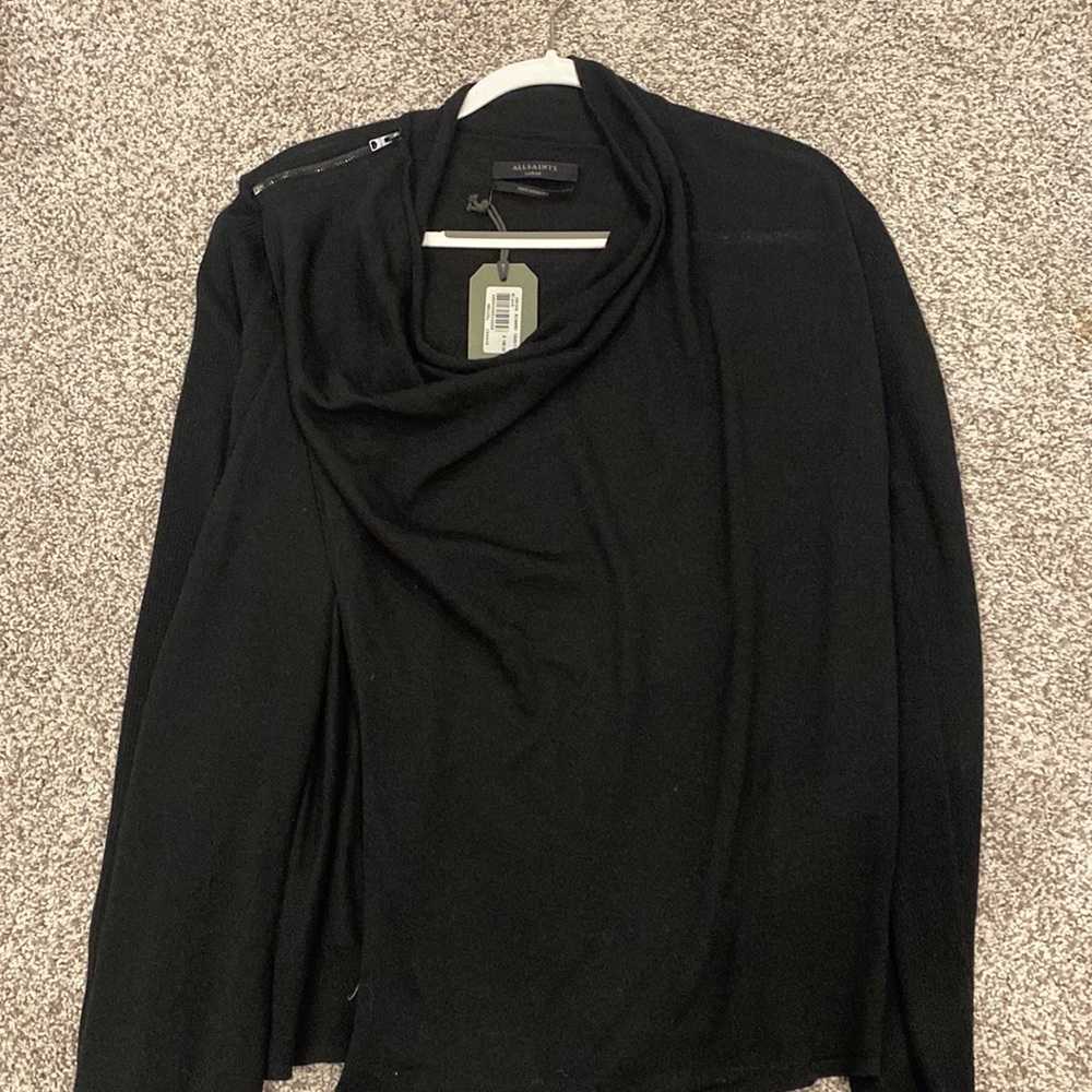 all saints brand new with tags zipper shawl